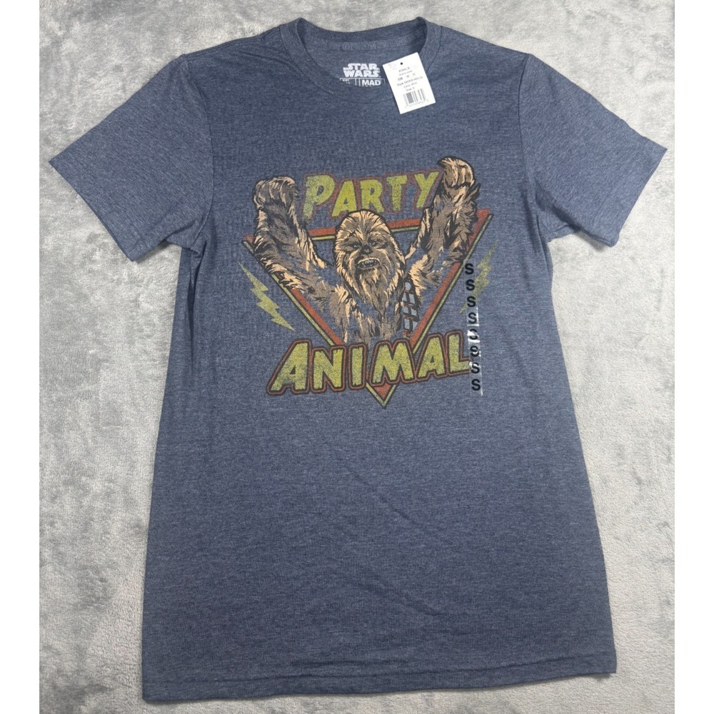 STAR WARS CHEWBACCA PARTY ANIMAL T-Shirt MENS SMALL NEW w/‎ TAG
